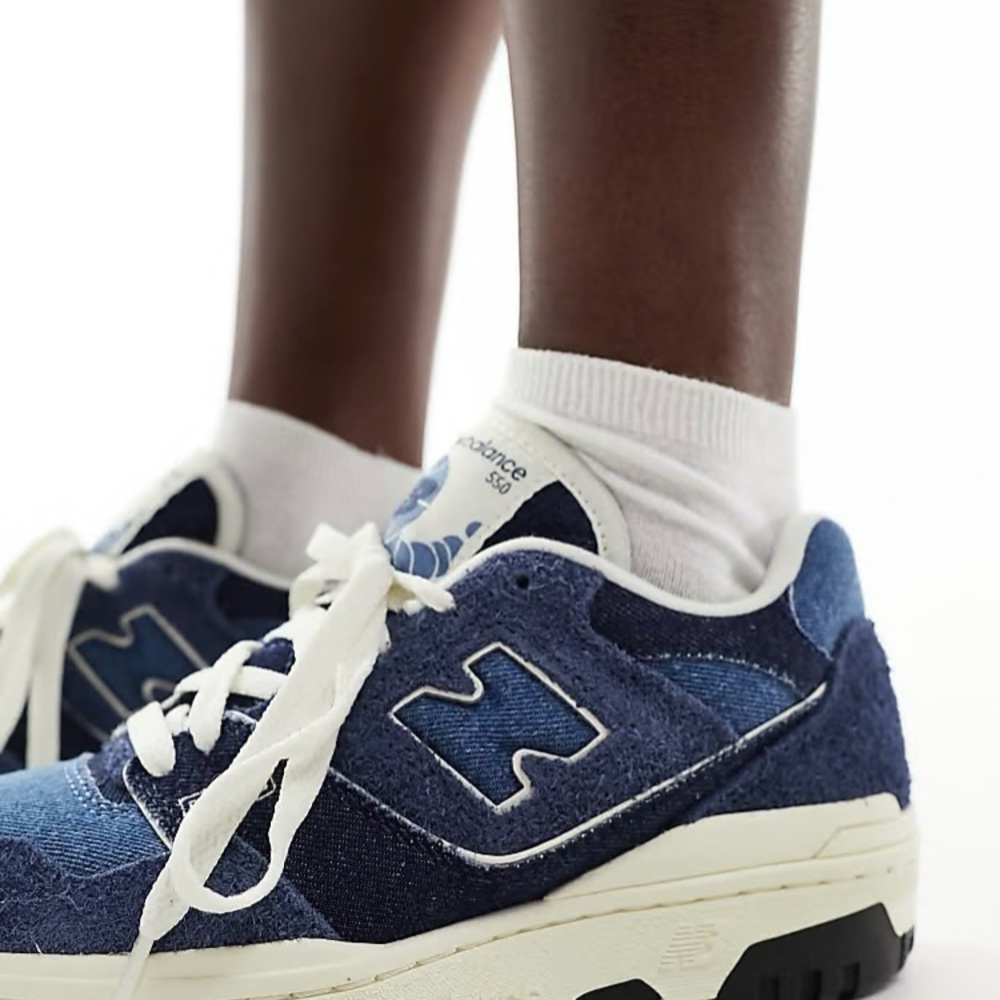 NEW BALANCE 550 Denim Blue Sneakers (Size: M 4.5/W 6) NWT